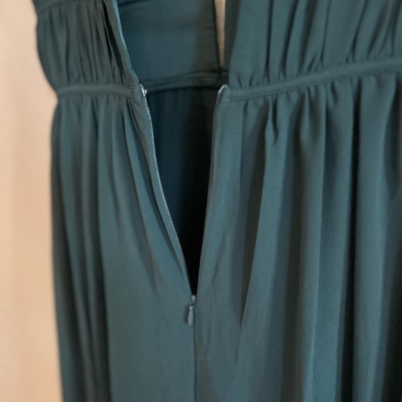 NWOT I'm All Yours Emerald Green Ruffled Maxi Dress - Picture 6 of 6